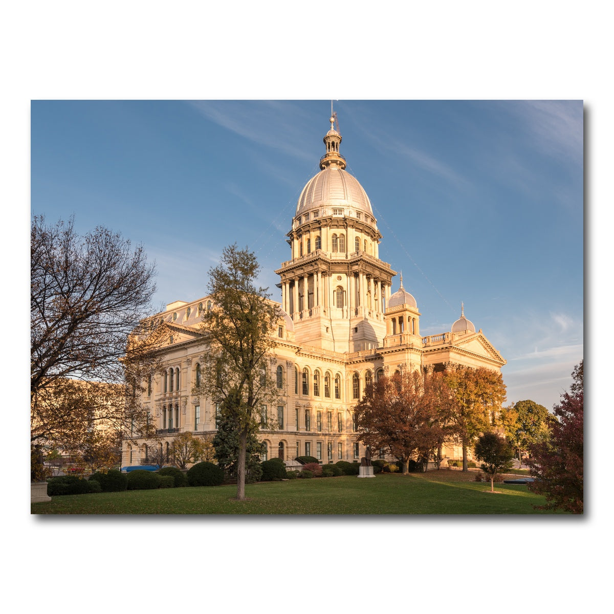 AUTO-MOCKUP WHITE | State Capitol in Springfield | 1 Piece | Gallery Wrap Canvas | group=4x3