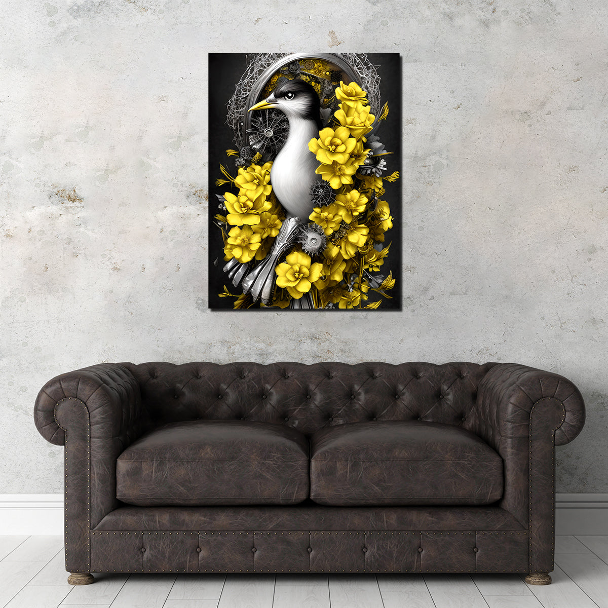 Steampunk Fantasy Bird Wall Art