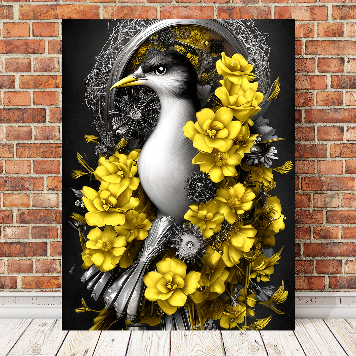 Steampunk Fantasy Bird Wall Art