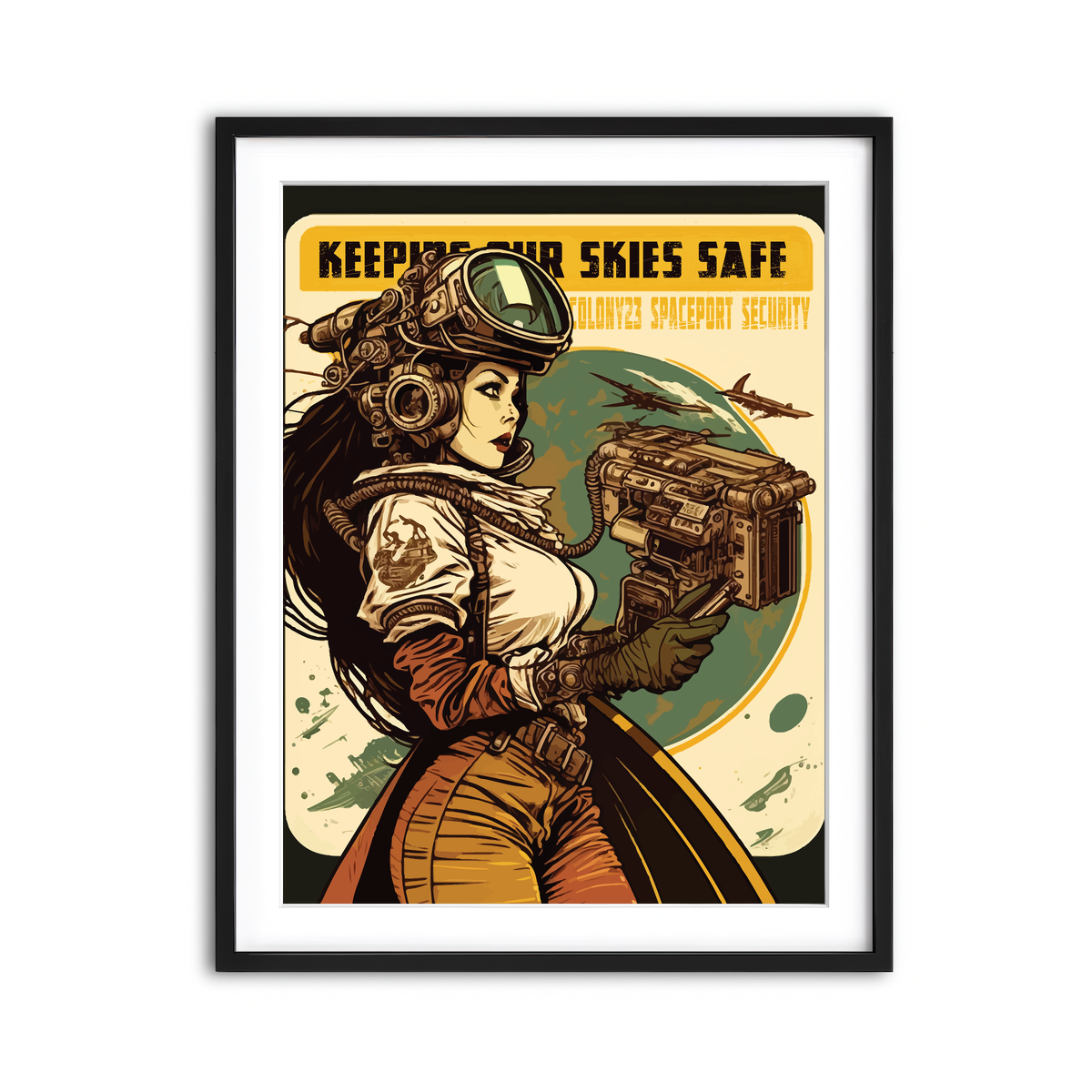 Framed Print 3x4 Black