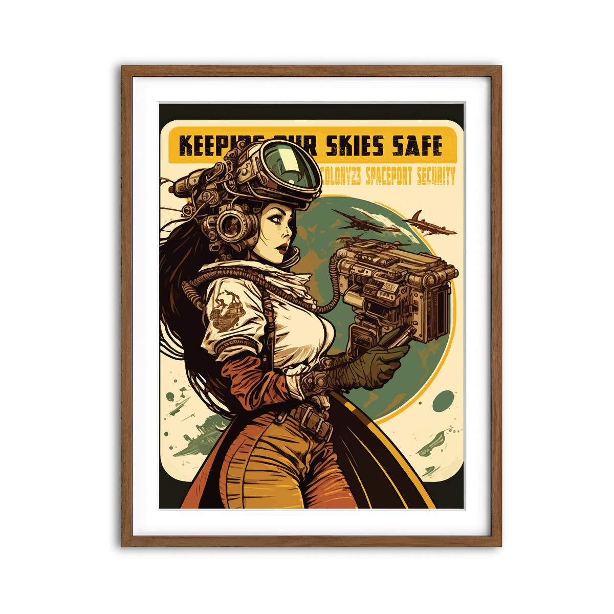 Framed Print 3x4 Walnut