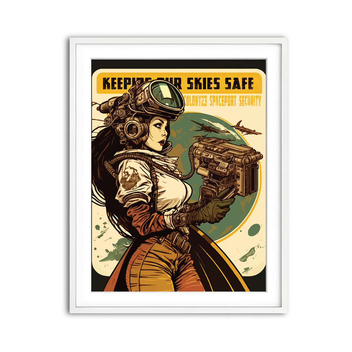 Framed Print 3x4 White