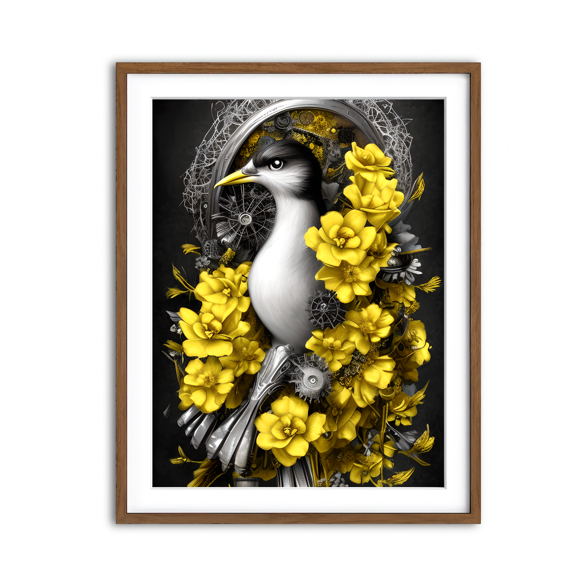 Framed Print 3x4 Walnut