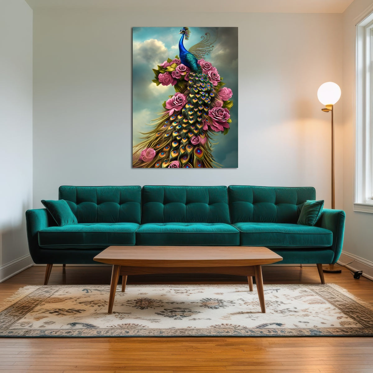 AUTO-MOCKUP ROOM | Steampunk Fantasy Peacock