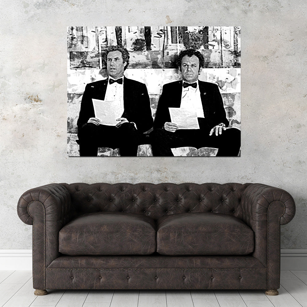 Step Brothers Grayscale Wall Art