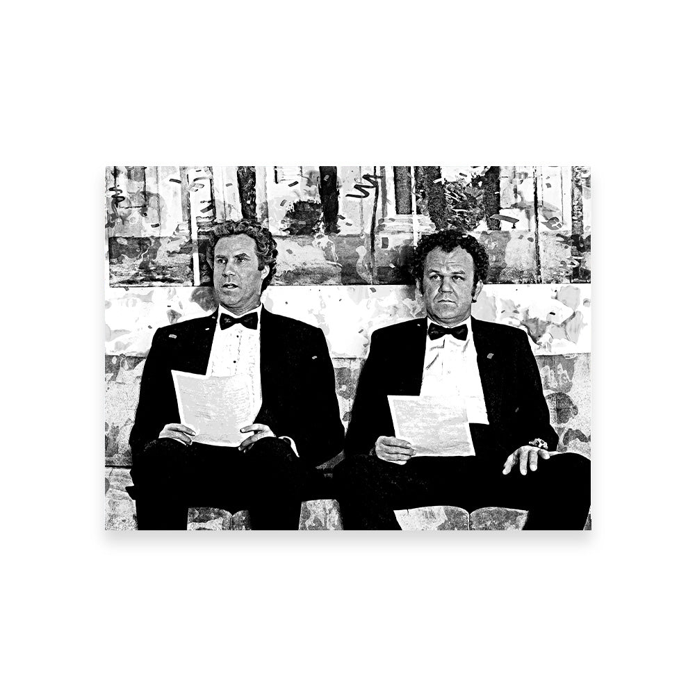 Step Brothers Grayscale Wall Art