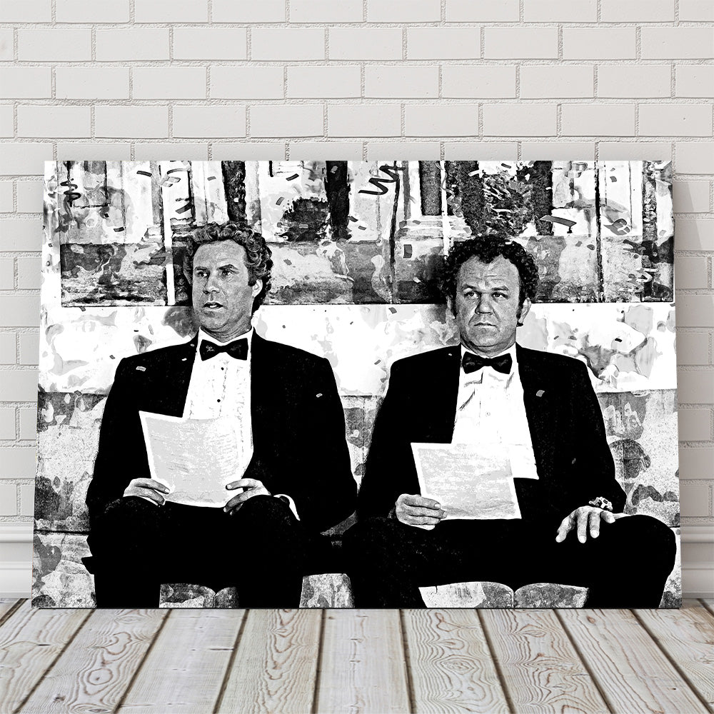 Step Brothers Grayscale Wall Art