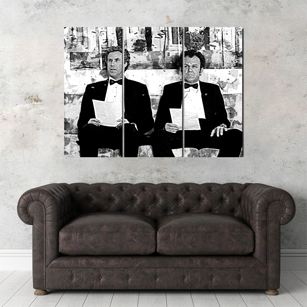 Step Brothers Grayscale Wall Art