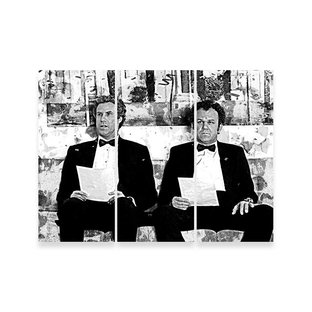 Step Brothers Grayscale Wall Art