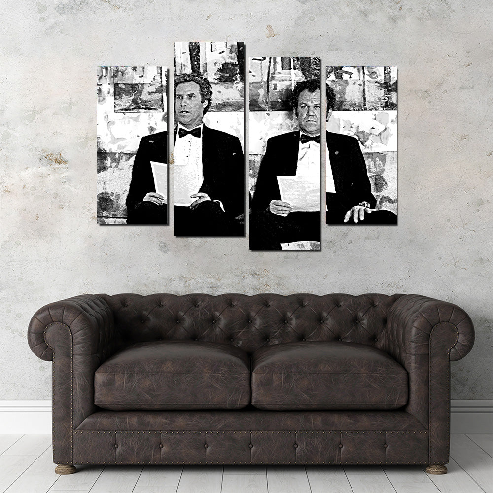 Step Brothers Grayscale Wall Art