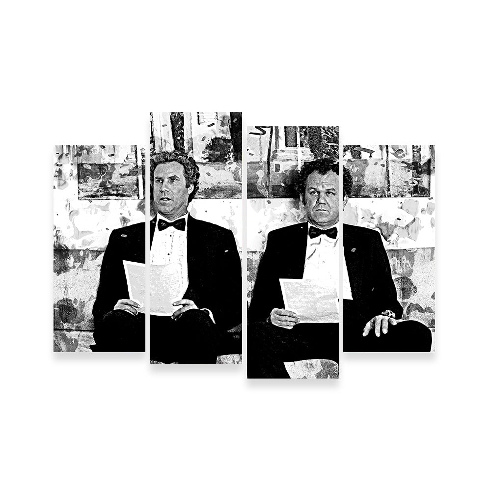 Step Brothers Grayscale Wall Art