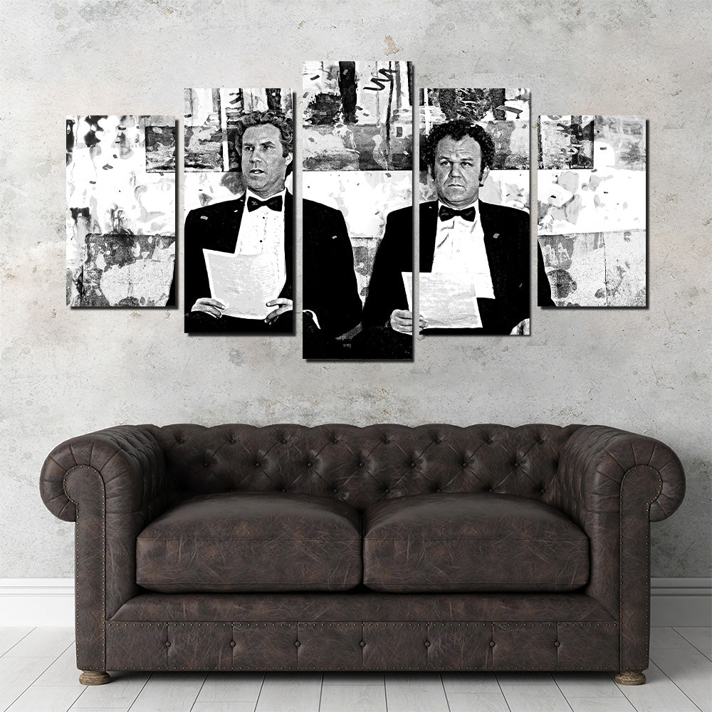 Step Brothers Grayscale Wall Art