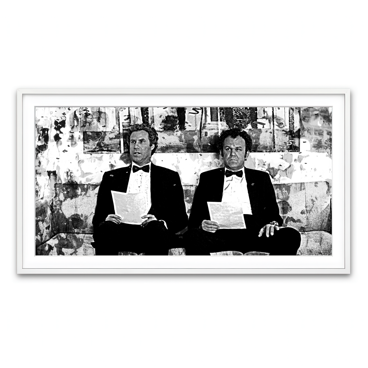 Framed Print 2x1 White