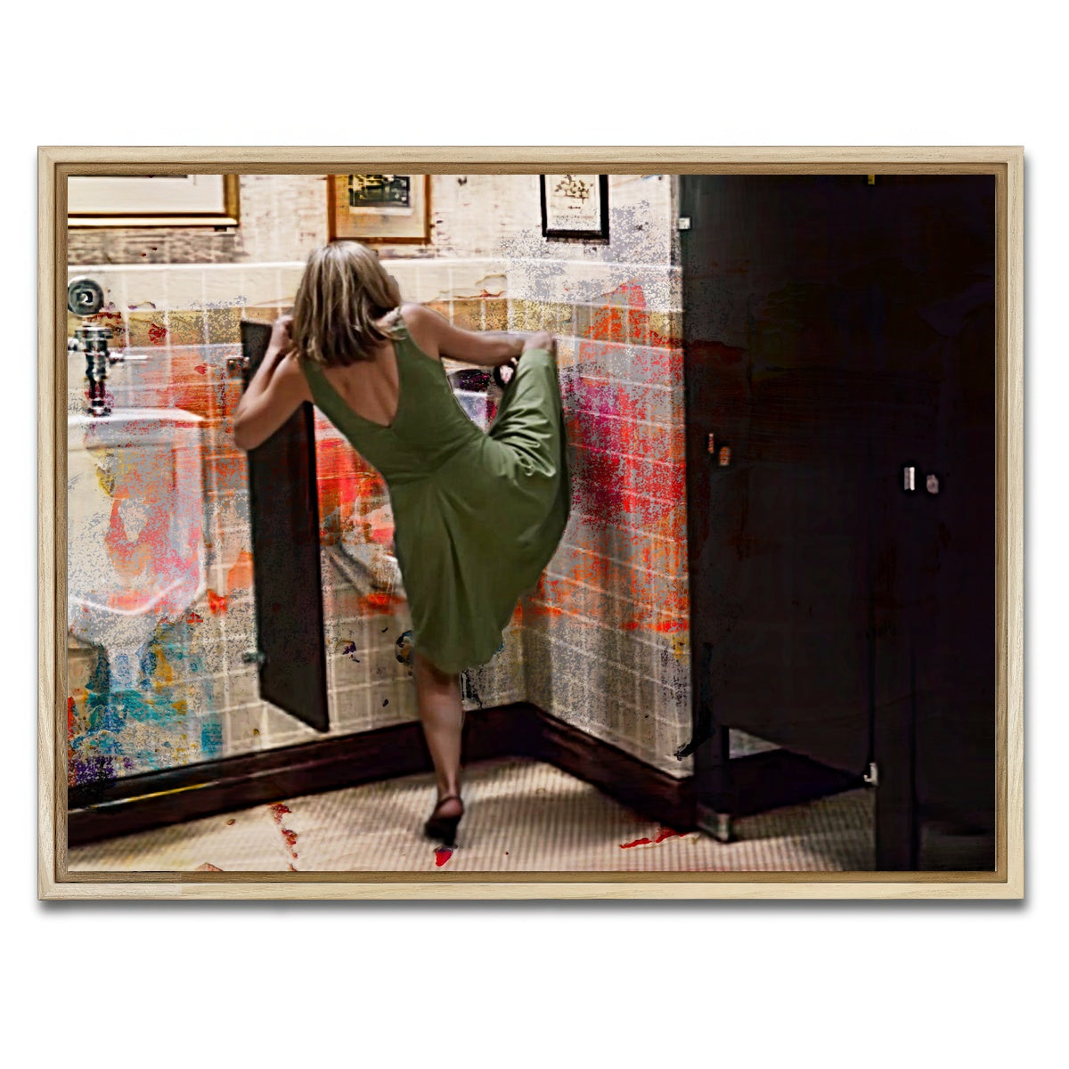 AUTO-MOCKUP WHITE | Step Brothers Urinal | 1 Piece | Natural Framed Canvas | group=4x3