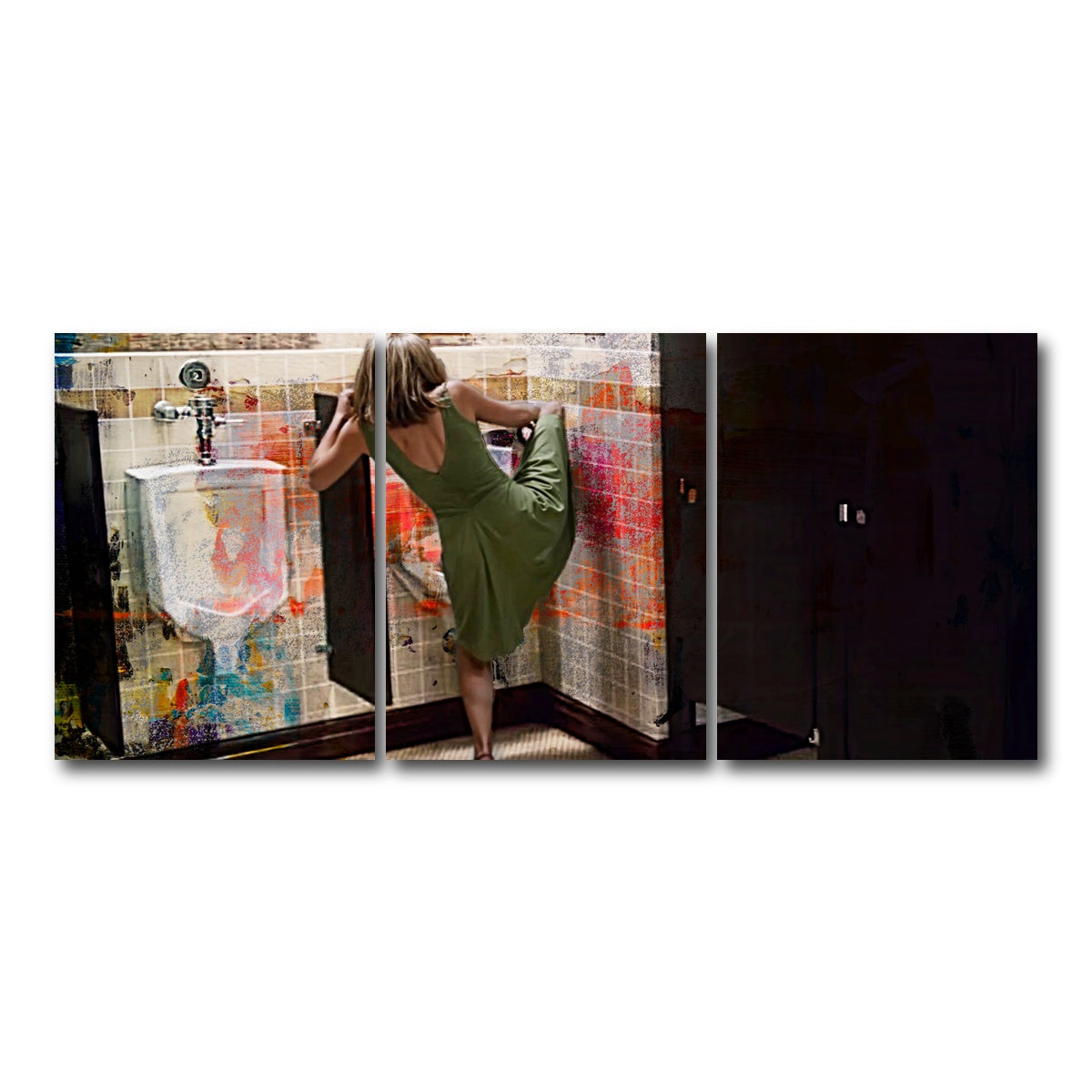 AUTO-MOCKUP WHITE | Step Brothers Urinal | 3 Piece | Gallery Wrap Canvas | group=18x24