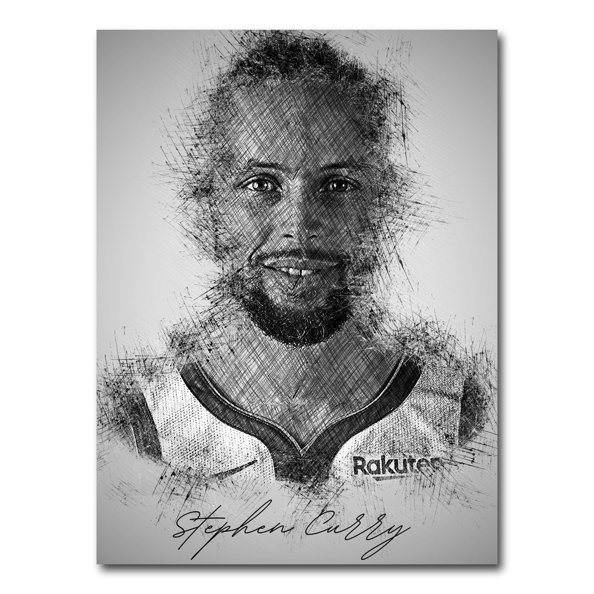 AUTO-MOCKUP WHITE | Stephen curry | 1 Piece | Gallery Wrap Canvas | group=3x4