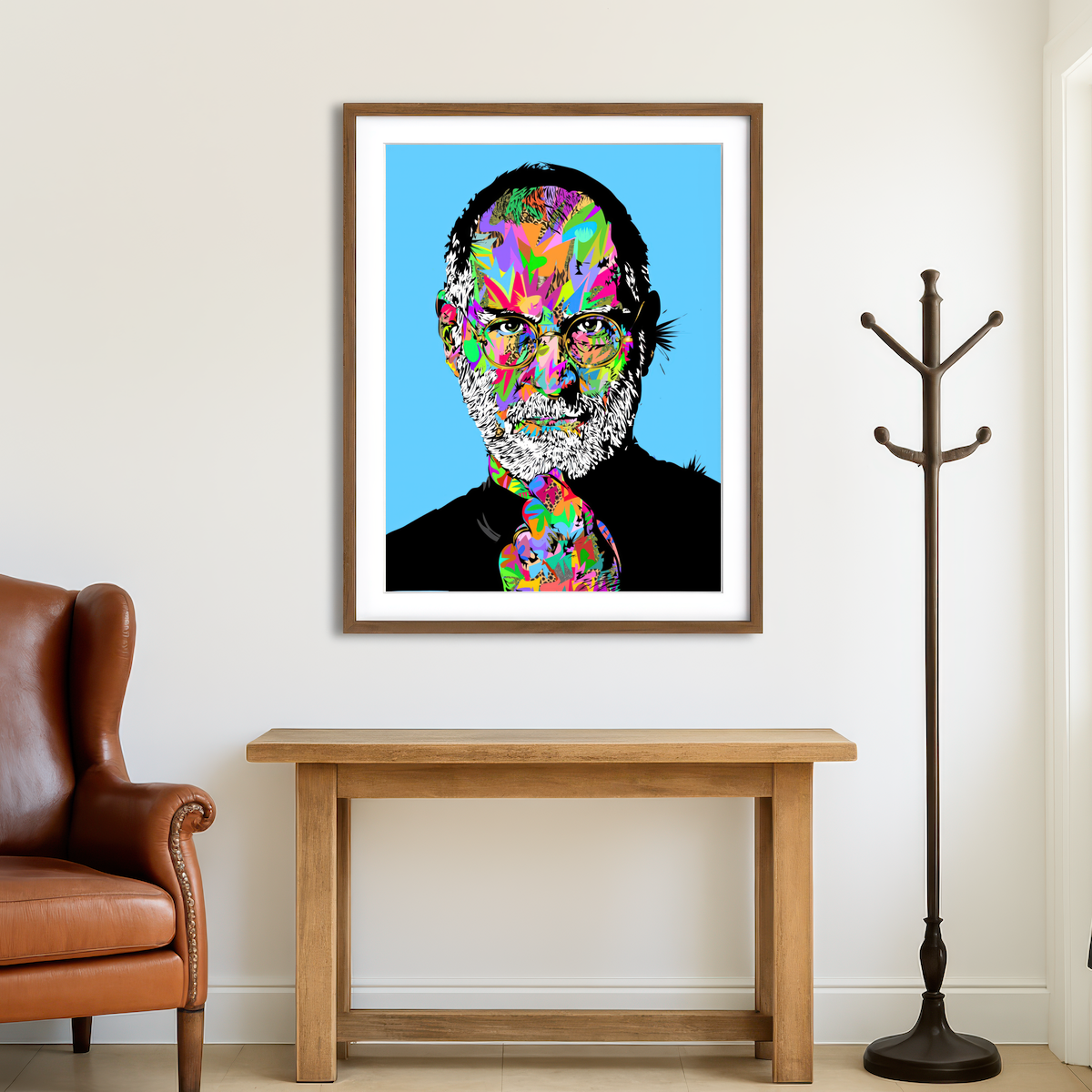 AUTO-MOCKUP ROOM | Steve Jobs Wall Art