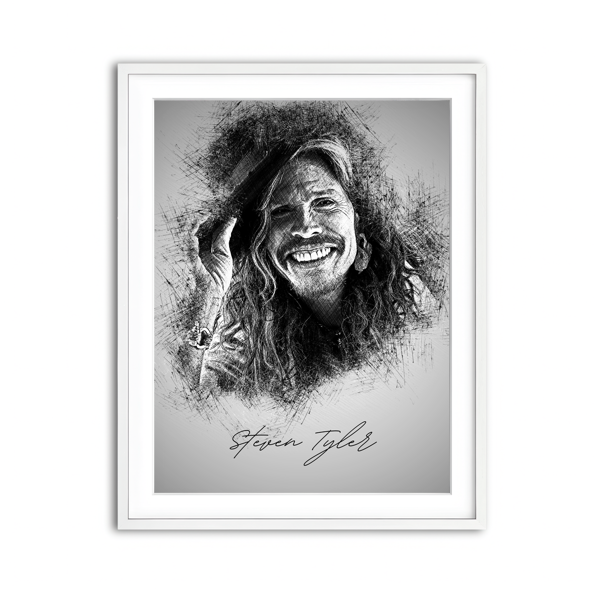 Framed Print 3x4 White