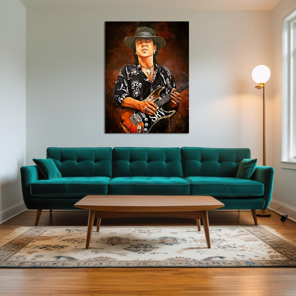 AUTO-MOCKUP ROOM | Stevie Ray Vaughan Painting