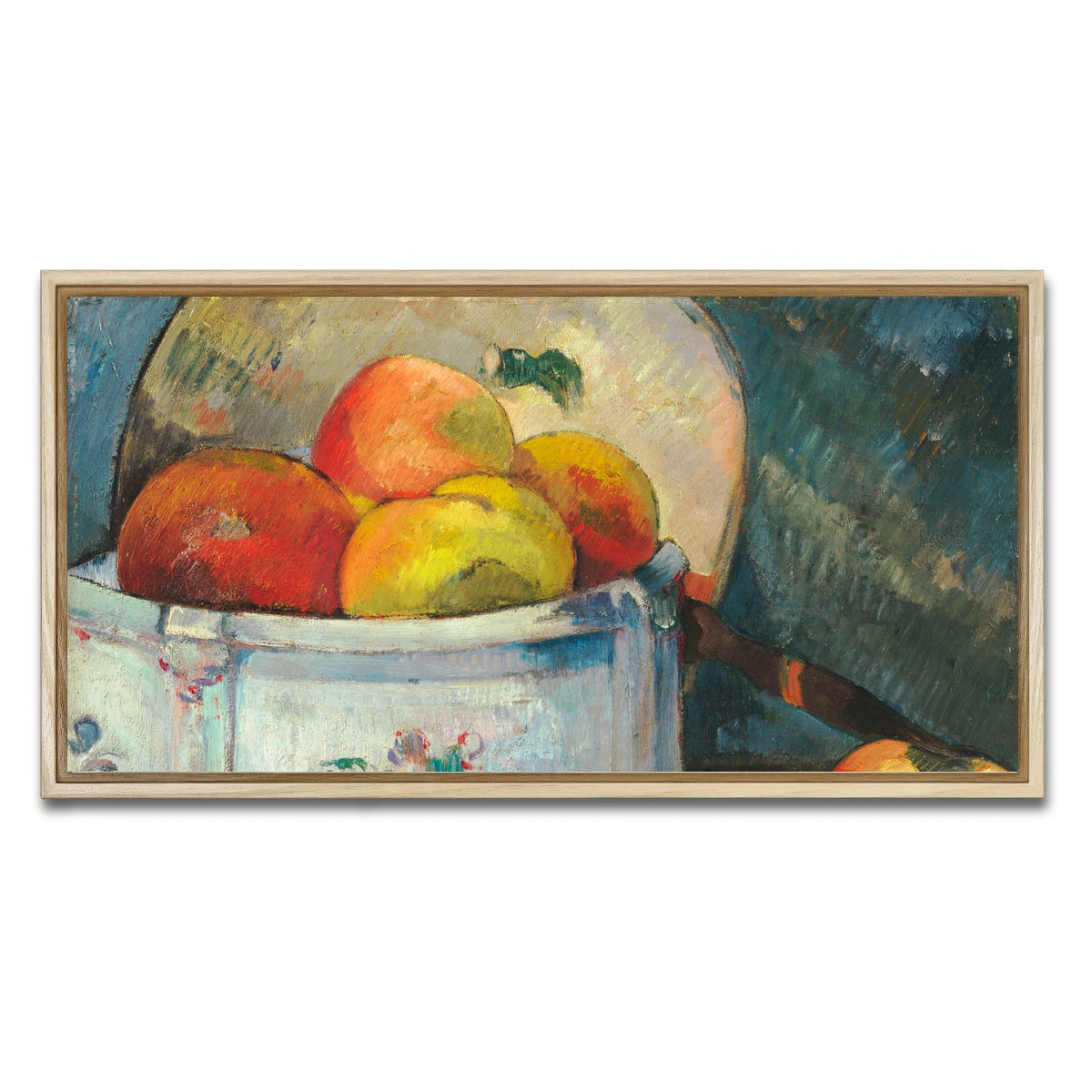 AUTO-MOCKUP WHITE | Still Life With Peaches | 1 Piece | Natural Framed Canvas | group=2x1