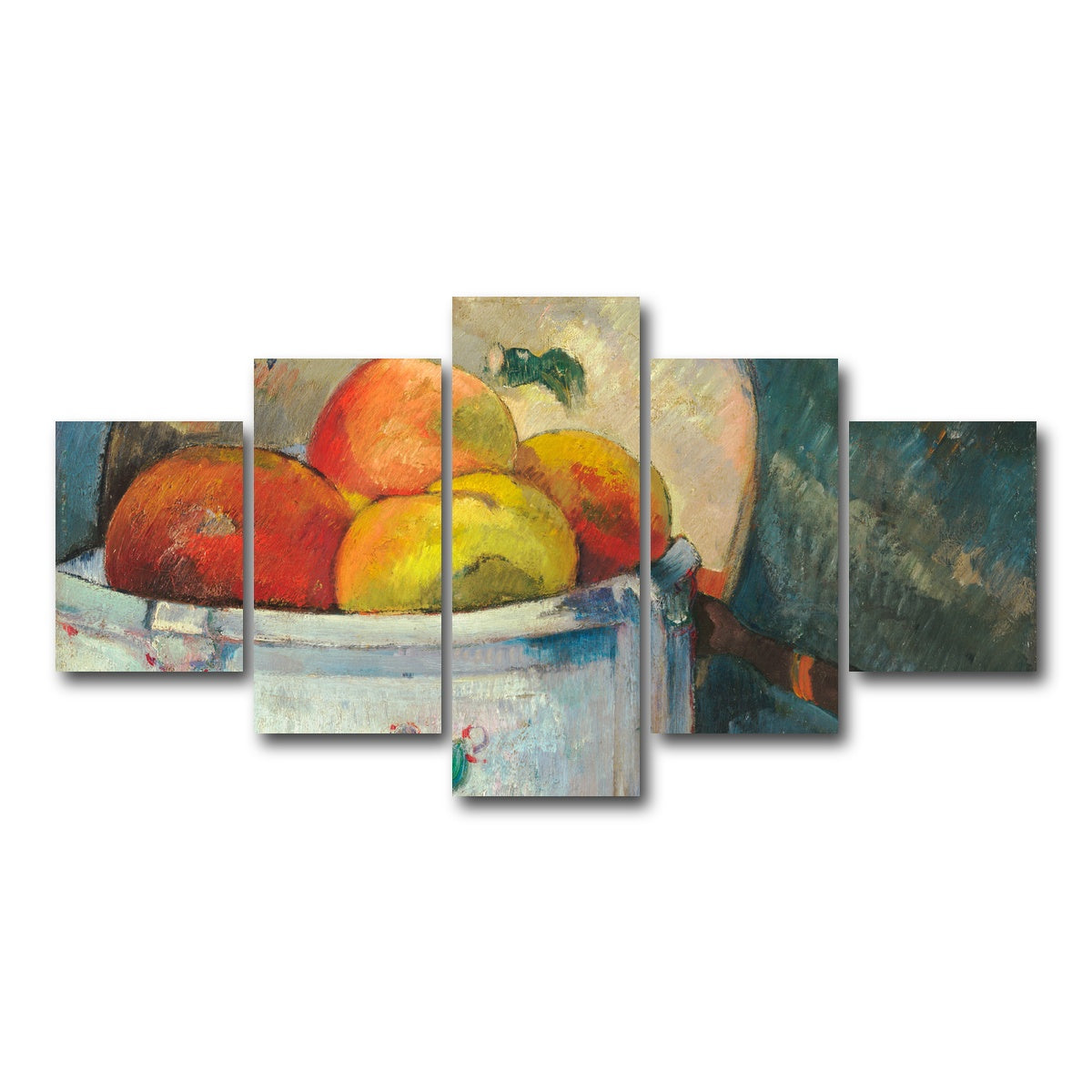 AUTO-MOCKUP WHITE | Still Life With Peaches | 5 Piece | Gallery Wrap Canvas | group=5_short