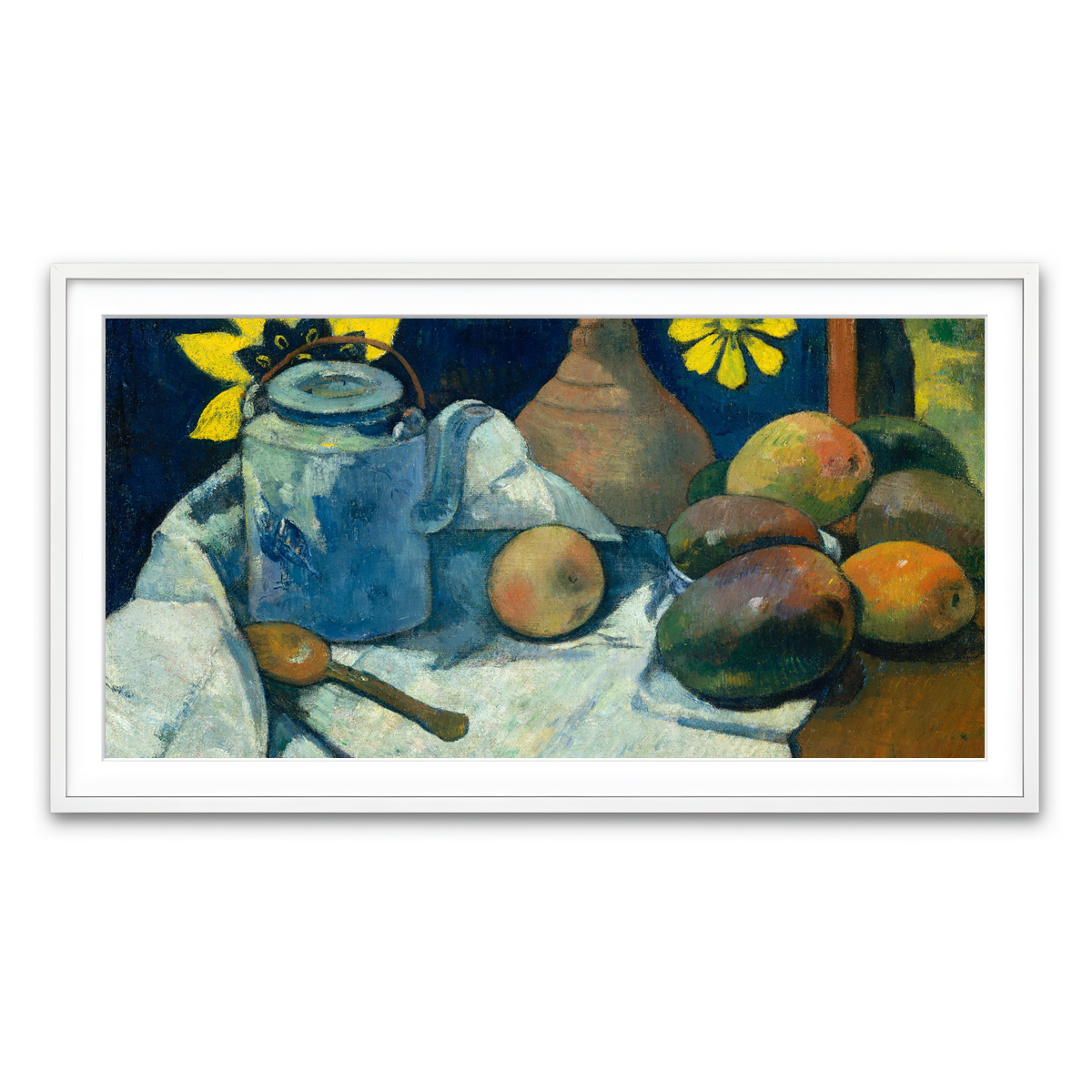 Framed Print 2x1 White