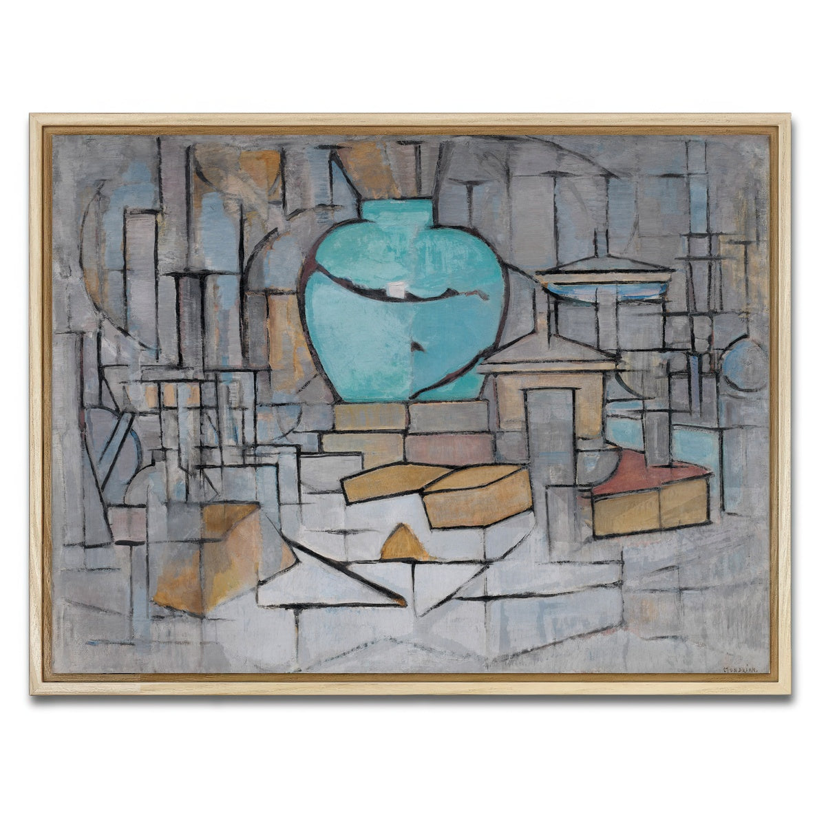 AUTO-MOCKUP WHITE | Stilleven met gemberpot | 1 Piece | Natural Framed Canvas | group=4x3