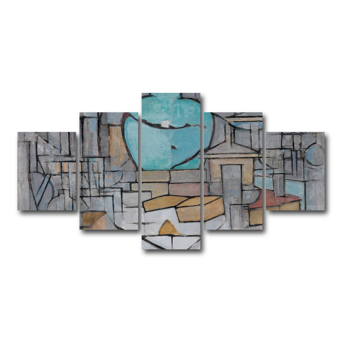 AUTO-MOCKUP WHITE | Stilleven met gemberpot | 5 Piece | Gallery Wrap Canvas | group=5_short