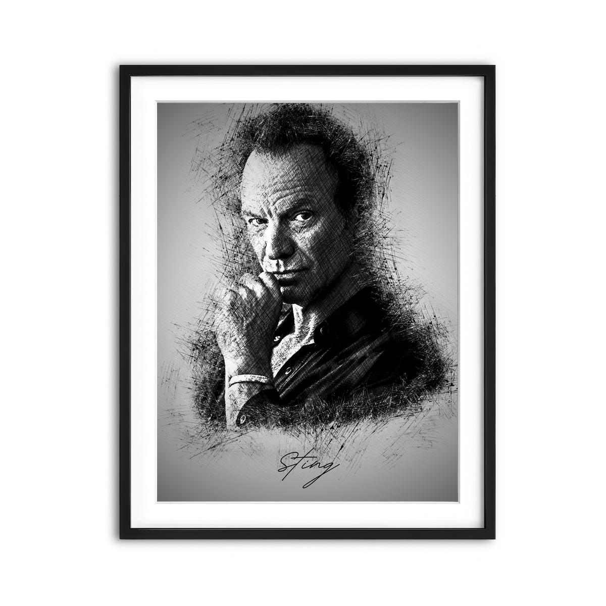 Framed Print 3x4 Black