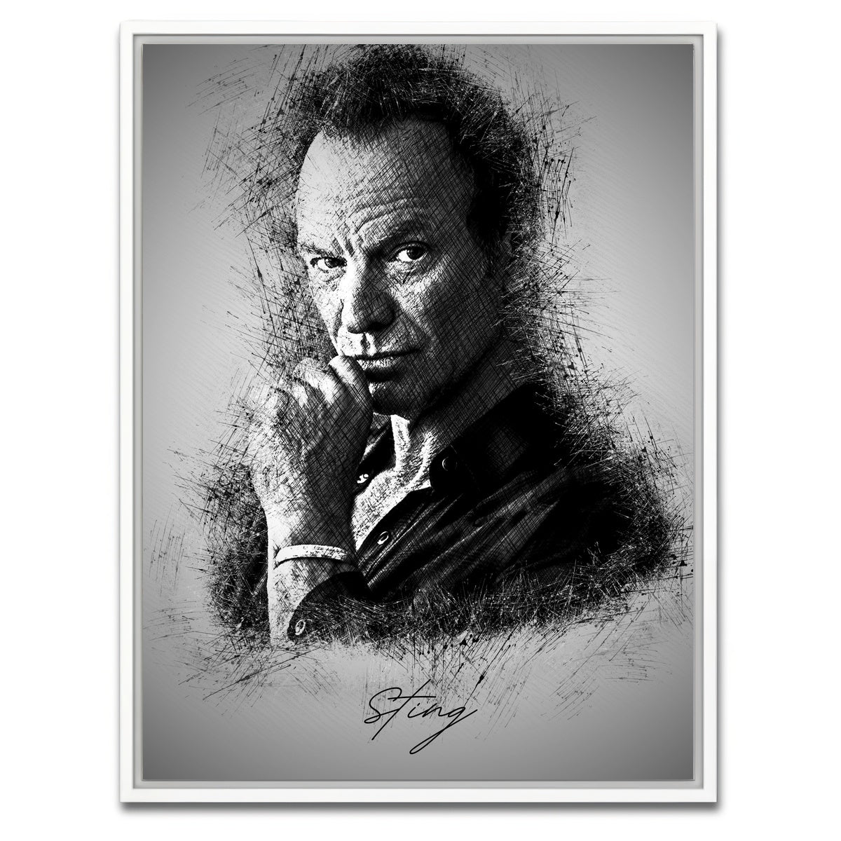 AUTO-MOCKUP WHITE | Sting | 1 Piece | White Framed Canvas | group=3x4