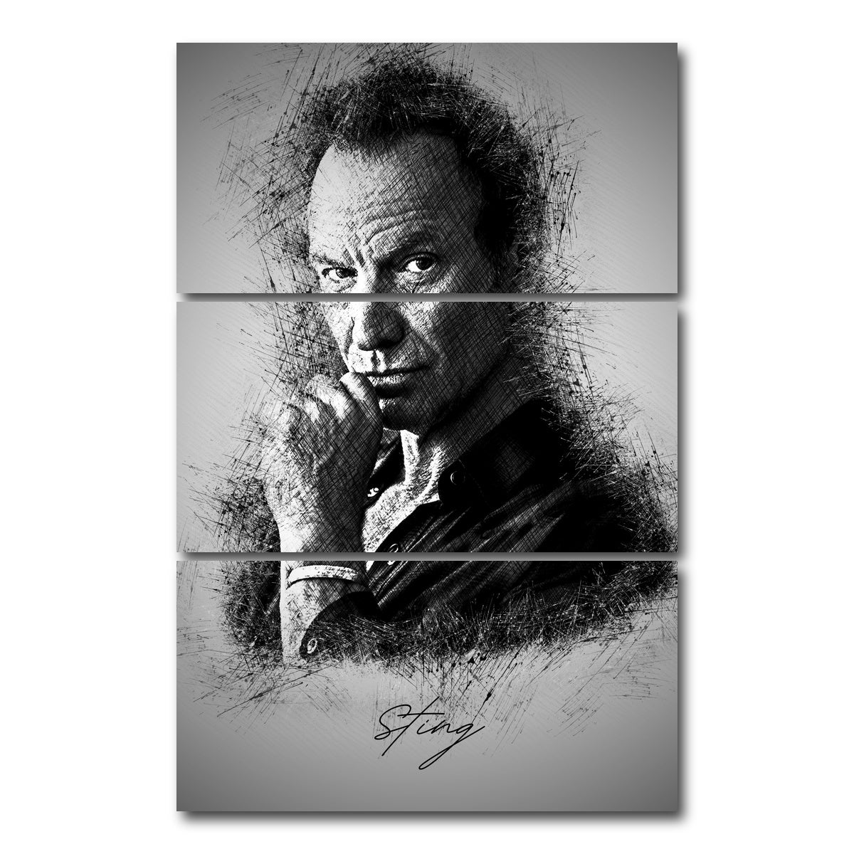 AUTO-MOCKUP WHITE | Sting | 3 Piece | Gallery Wrap Canvas | group=12x24_stacked