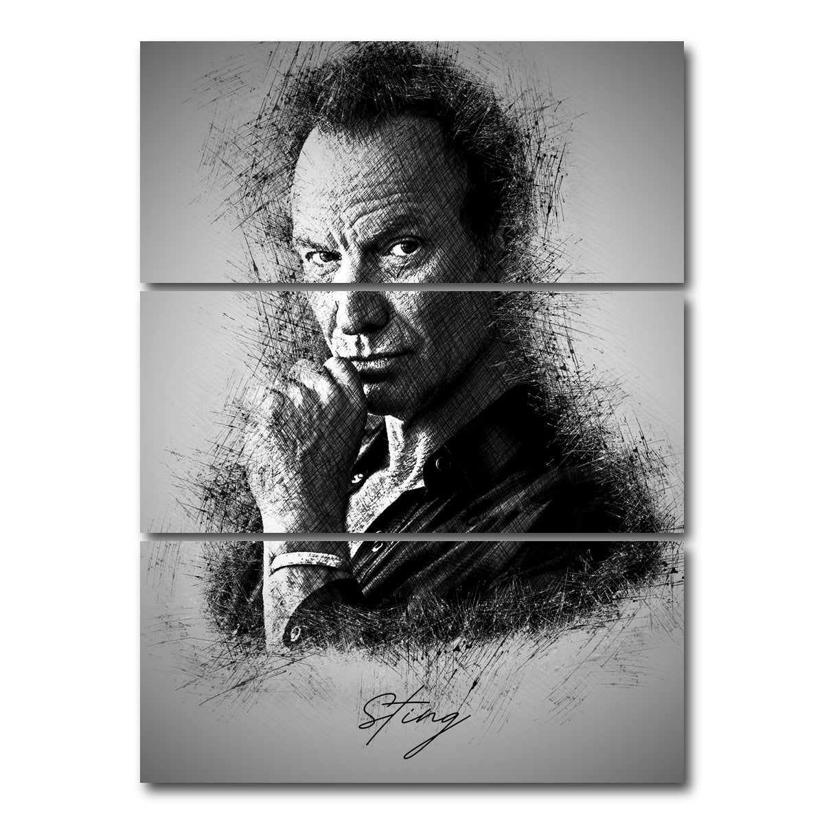 AUTO-MOCKUP WHITE | Sting | 3 Piece | Gallery Wrap Canvas | group=8x18_stacked