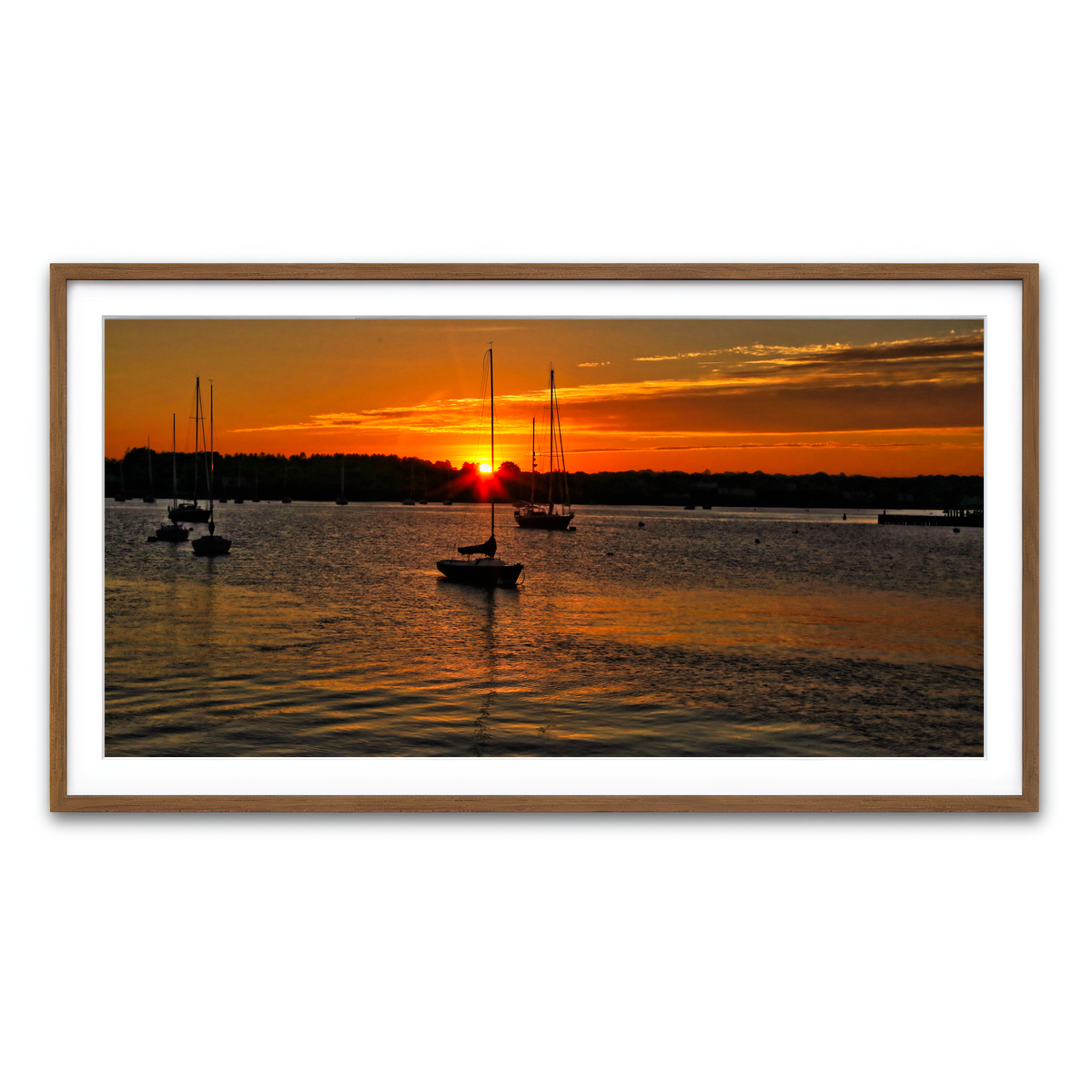 Framed Print 2x1 Walnut