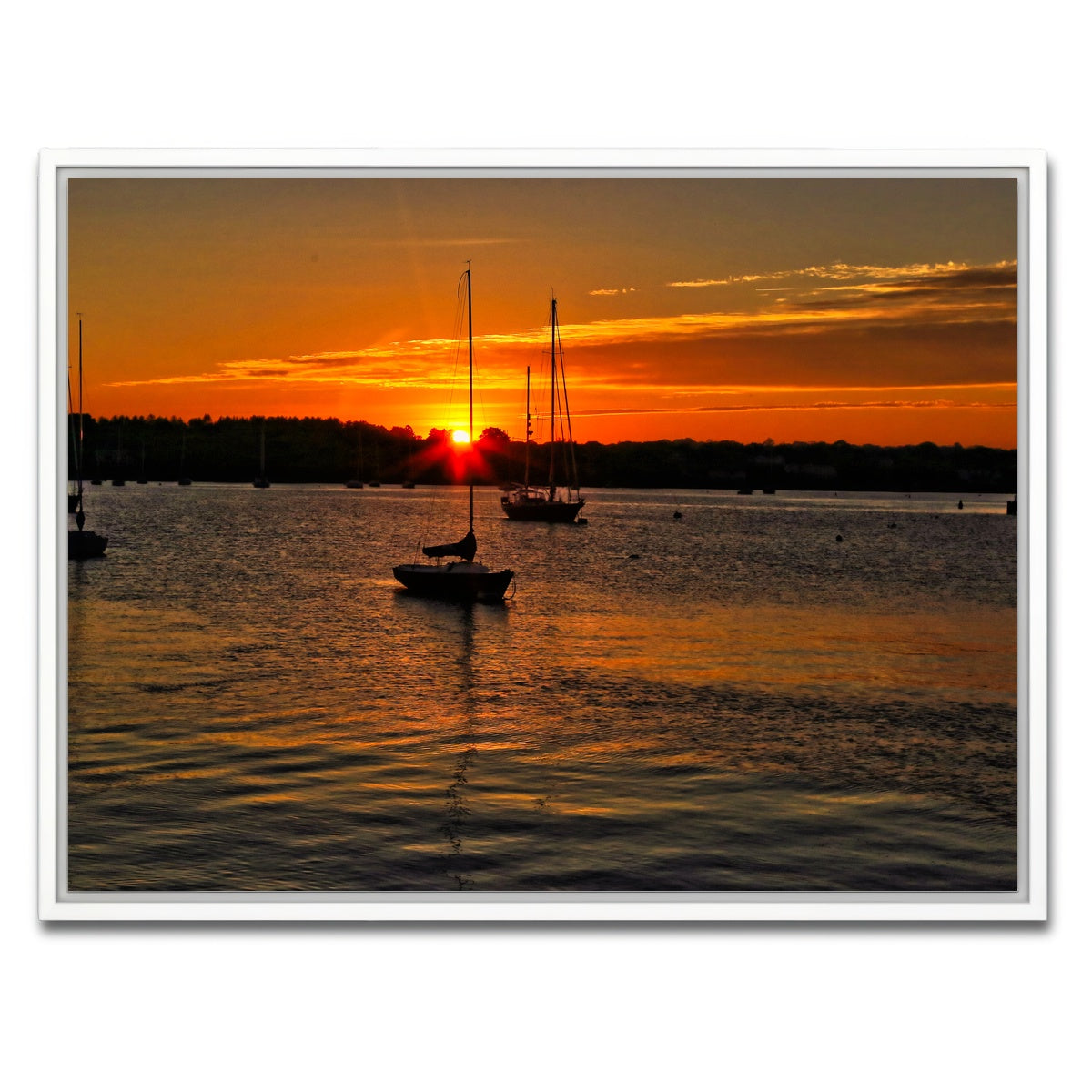 AUTO-MOCKUP WHITE | Stonington Sunset | 1 Piece | White Framed Canvas | group=4x3