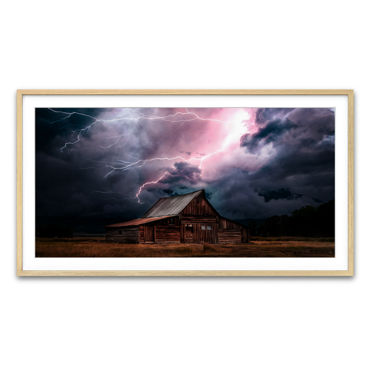 Framed Print 2x1 Natural