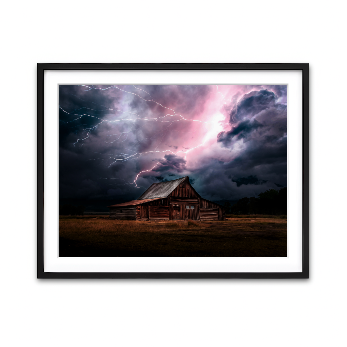 Framed Print 4x3 Black
