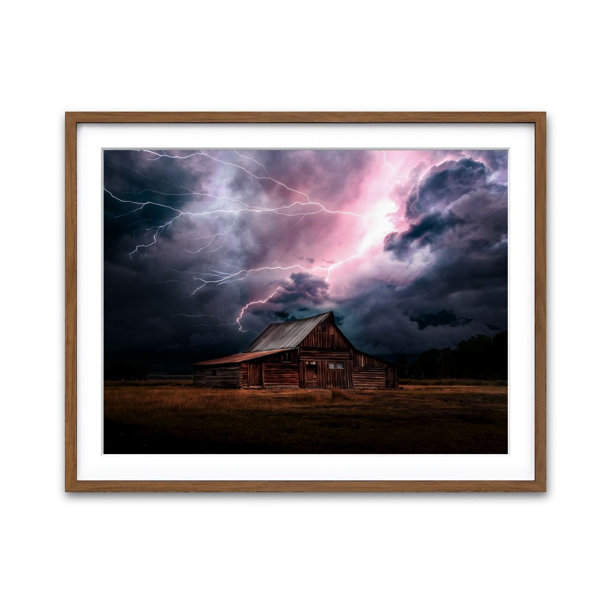 Framed Print 4x3 Walnut