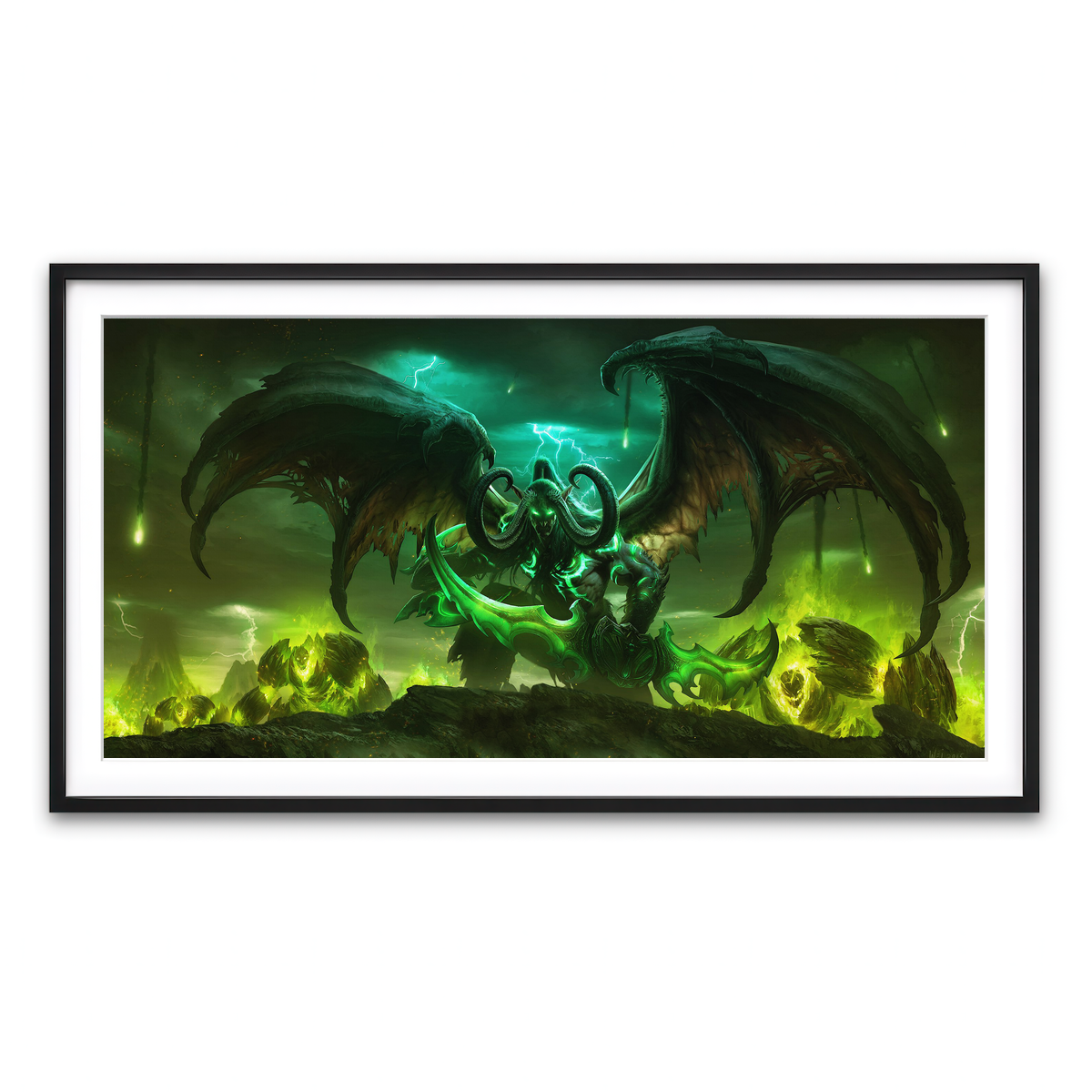 Framed Print 2x1 Black