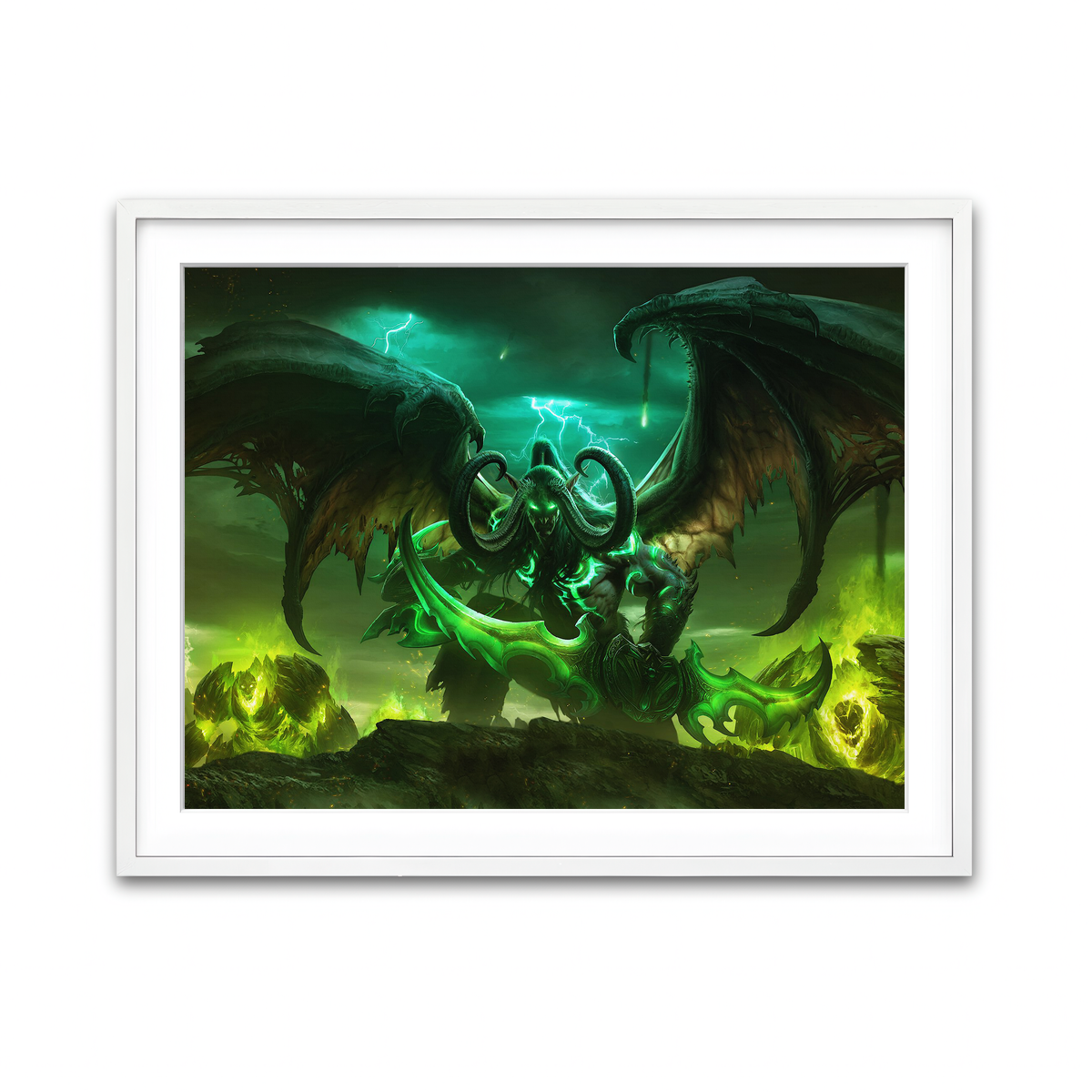 Framed Print 4x3 White