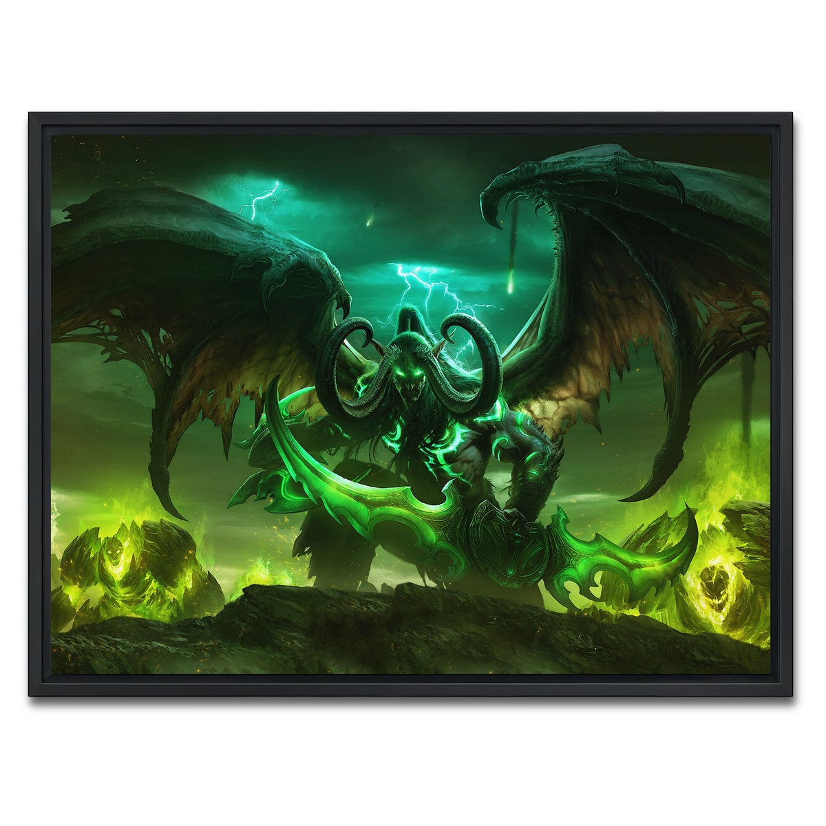 AUTO-MOCKUP WHITE | Stormrage | 1 Piece | Black Framed Canvas | group=4x3