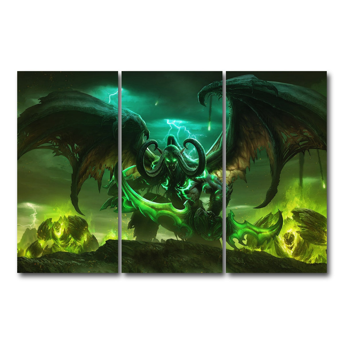 AUTO-MOCKUP WHITE | Stormrage | 3 Piece | Gallery Wrap Canvas | group=12x24