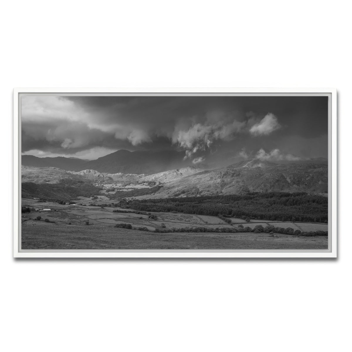 AUTO-MOCKUP WHITE | Stormy Fields | 1 Piece | White Framed Canvas | group=2x1