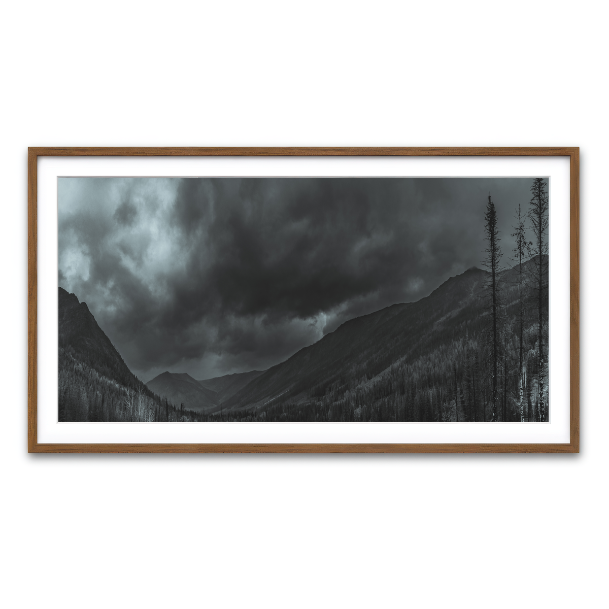 Framed Print 2x1 Walnut