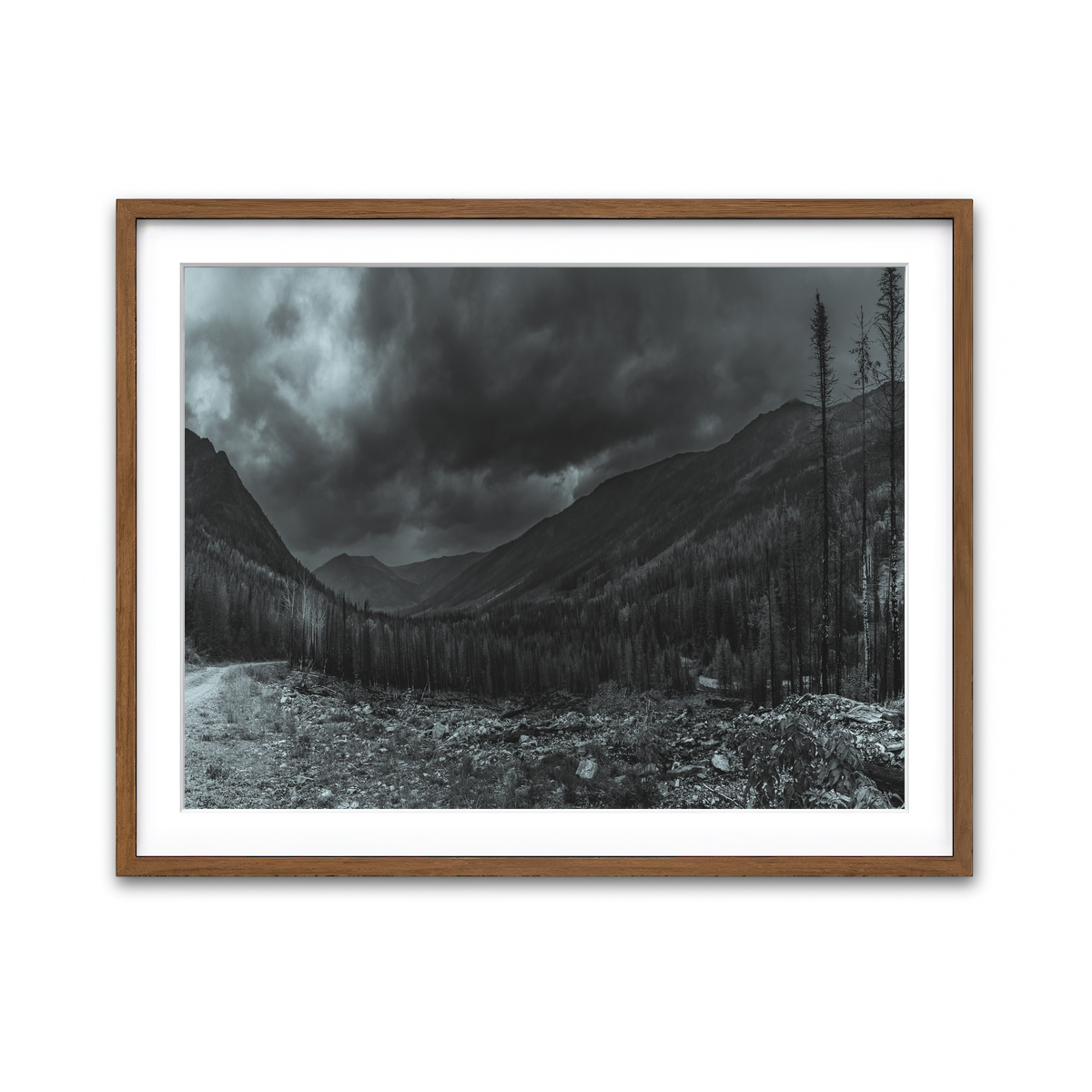 Framed Print 4x3 Walnut