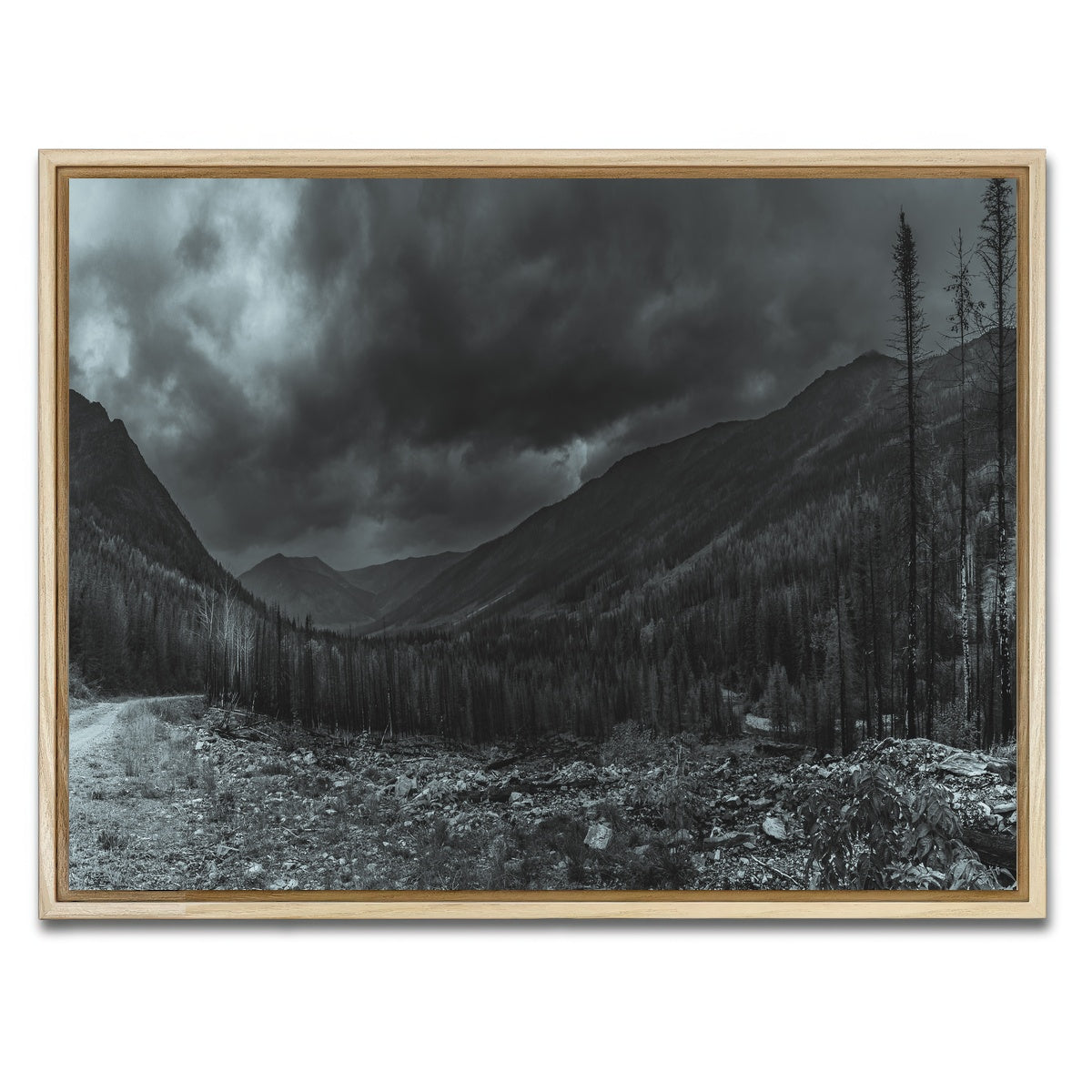 AUTO-MOCKUP WHITE | Stormy Skies | 1 Piece | Natural Framed Canvas | group=4x3