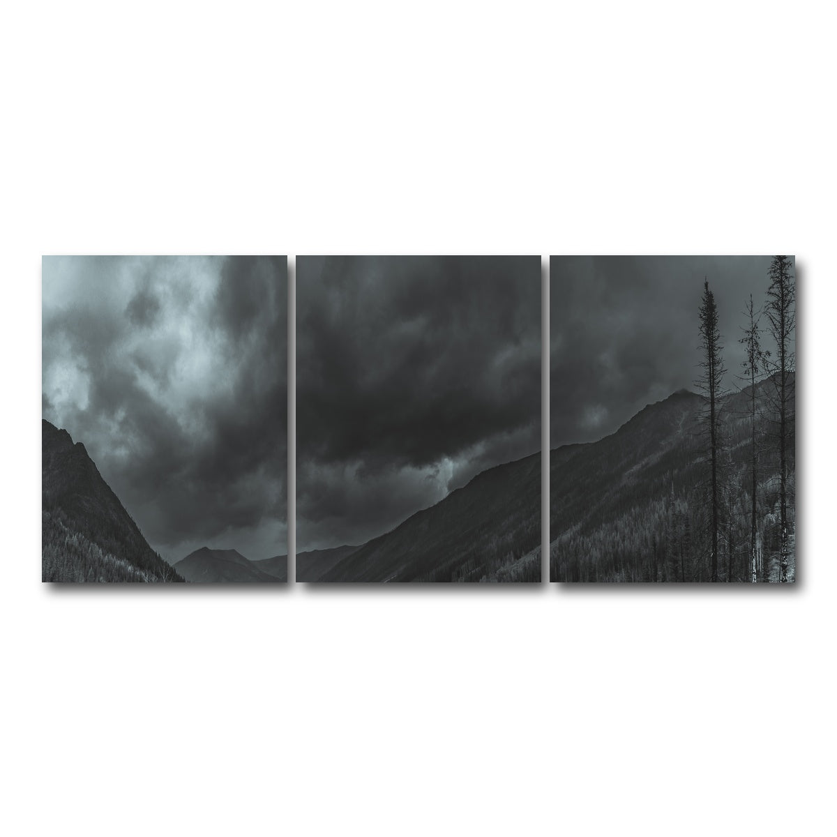 AUTO-MOCKUP WHITE | Stormy Skies | 3 Piece | Gallery Wrap Canvas | group=18x24