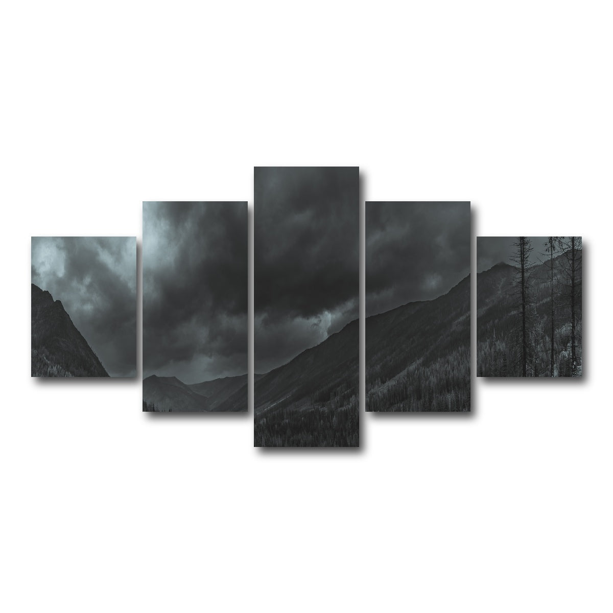 AUTO-MOCKUP WHITE | Stormy Skies | 5 Piece | Gallery Wrap Canvas | group=5_short