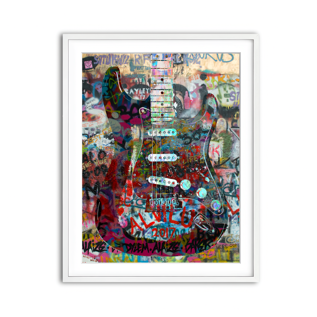 Framed Print 3x4 White