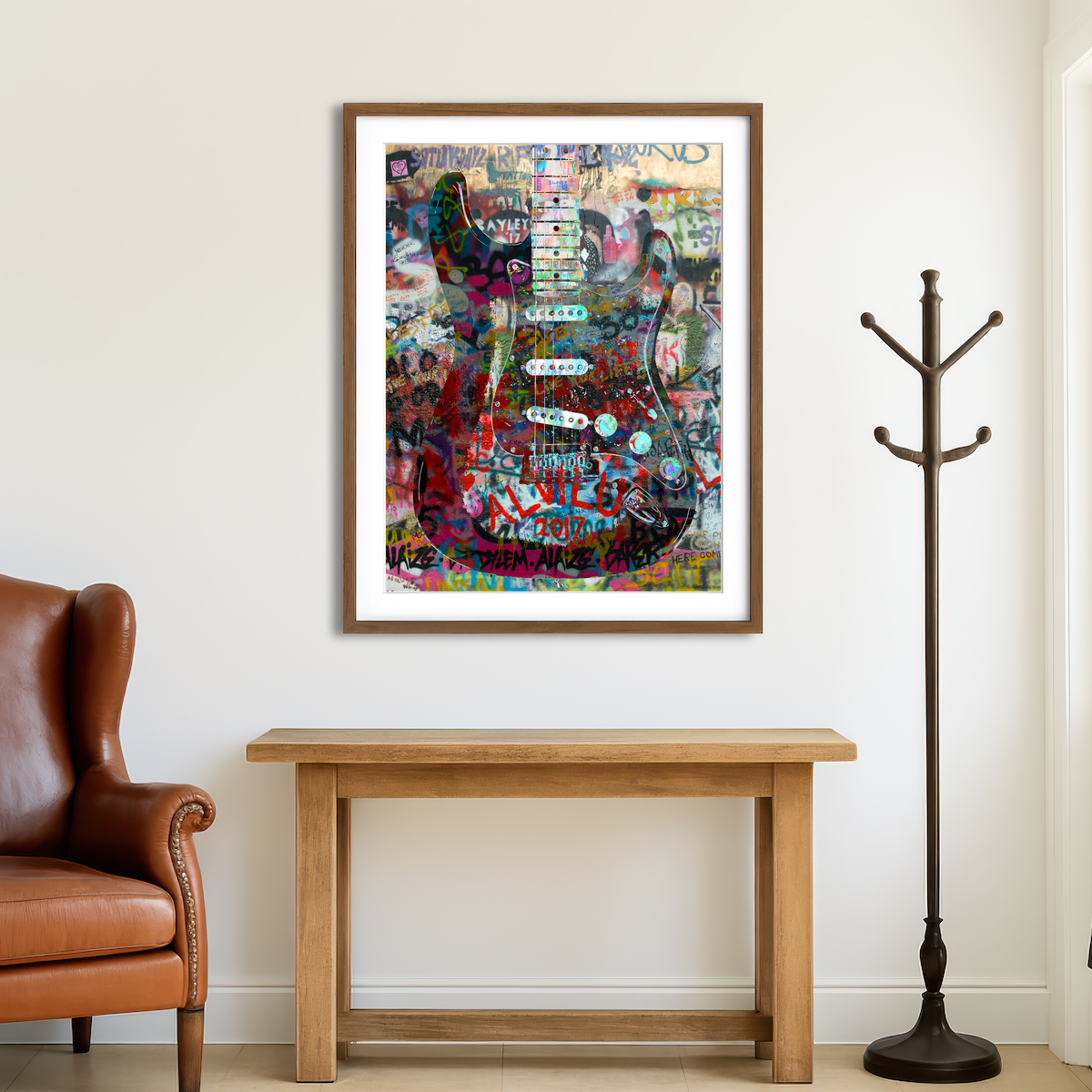 AUTO-MOCKUP ROOM | Strat Heavy Graffiti Wall Art