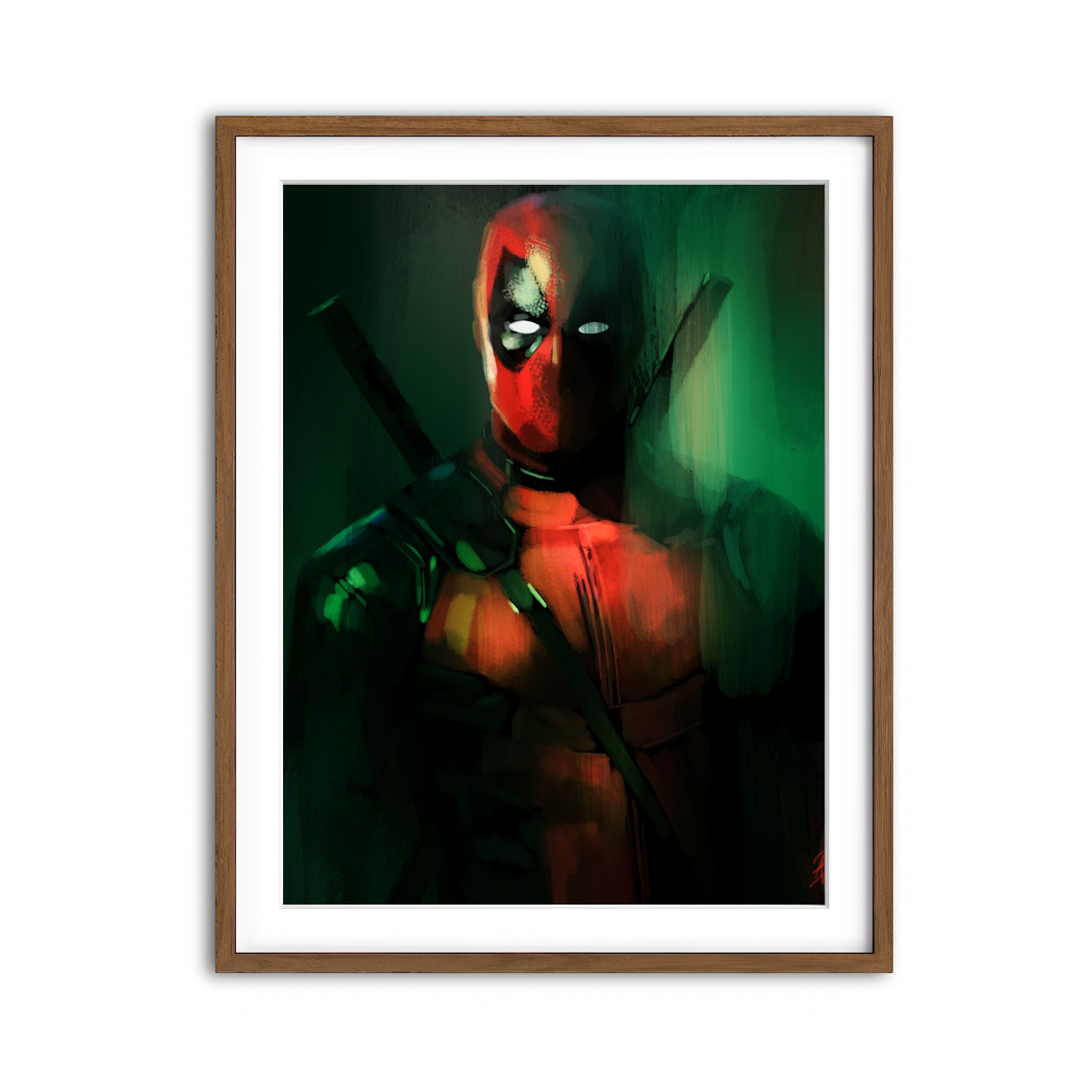 Framed Print 3x4 Walnut